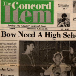 Newspaper clipping on if Bow Needs a High School